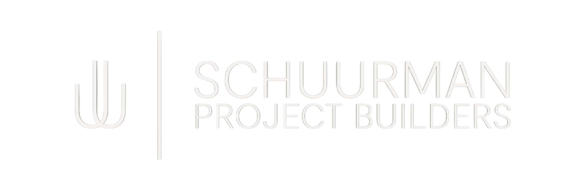 Schuurman project Builders Logo in White